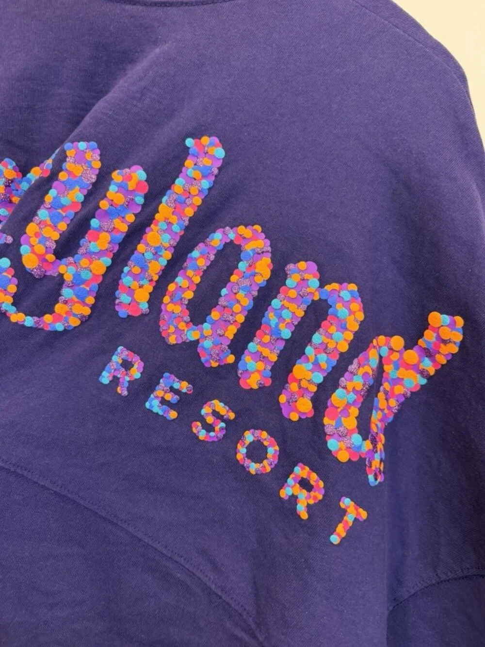 Disneyland Resort Purple Spirit Jersey Paris 30th Anniversary Sparkle Size XL - Picture 5 of 6